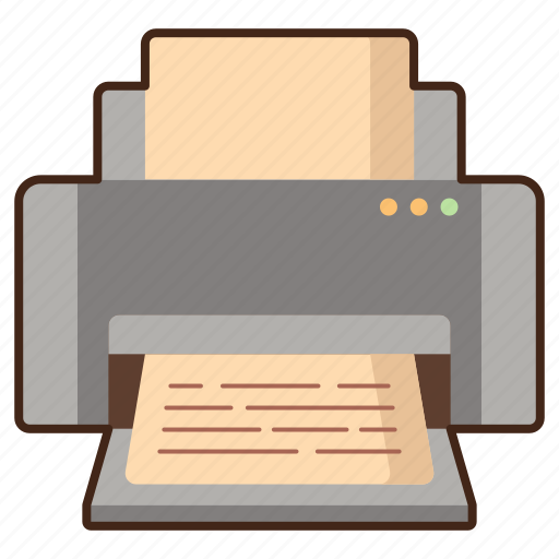 Office, printer, print, document icon - Download on Iconfinder