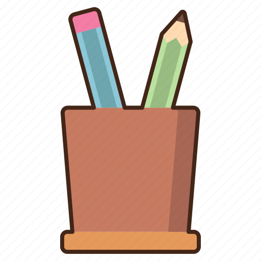 Pencil, stand, pen, edit icon - Download on Iconfinder