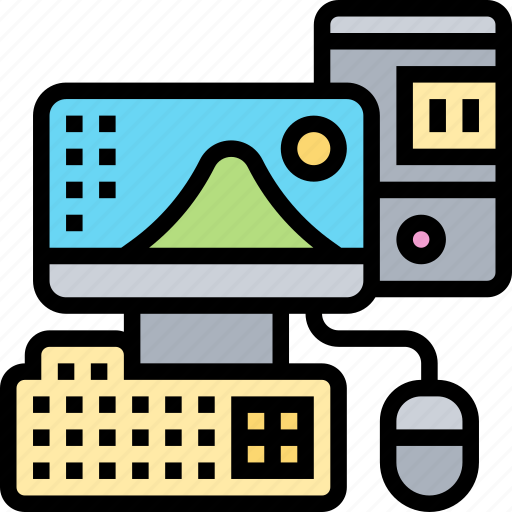 Computer, monitor, office, electronic, device icon - Download on Iconfinder