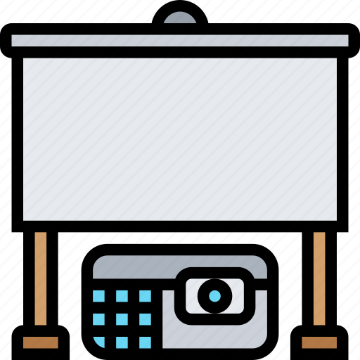 Projector, visual, multimedia, screen, presentation icon - Download on Iconfinder