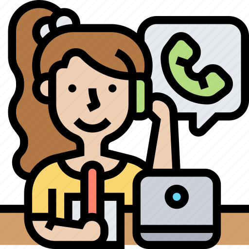 Phone, call, contact, center, operator icon - Download on Iconfinder