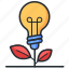 idea, bulb, thought, solution 
