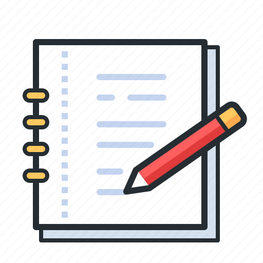 Notebook, paper, pen, notes icon - Download on Iconfinder