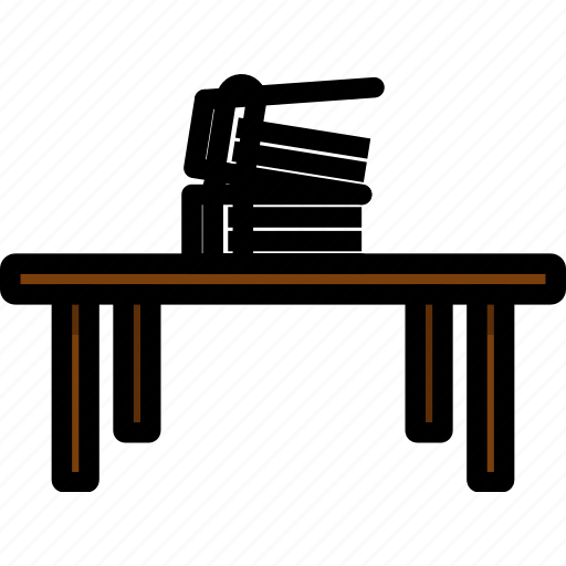 Modern, table, office, furniture, interior, lineart, waiting icon - Download on Iconfinder