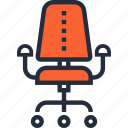 armchair, chair, furniture, manager, office, seat, work