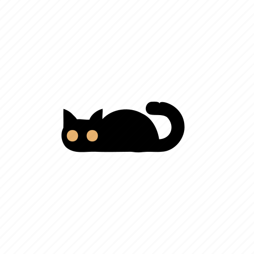 Cat, pet, black, cute, cartoon icon - Download on Iconfinder