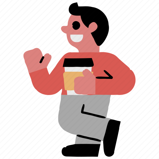 Man, take, away, coffee, businessman, office icon - Download on Iconfinder