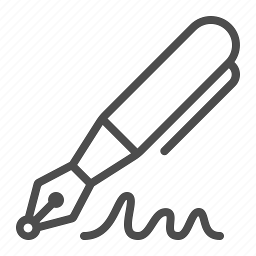 Fountain pen, pen, signature, writing icon - Download on Iconfinder