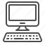 computer, desktop, keyboard, monitor, pc, screen 