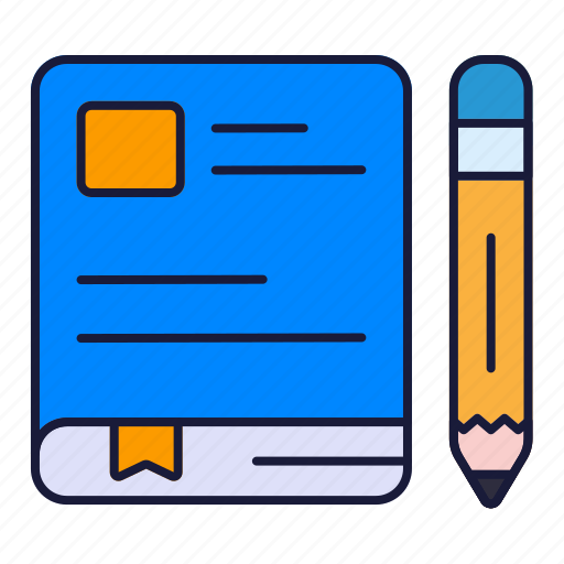 Pencil, pen, book, write, office, material icon - Download on Iconfinder