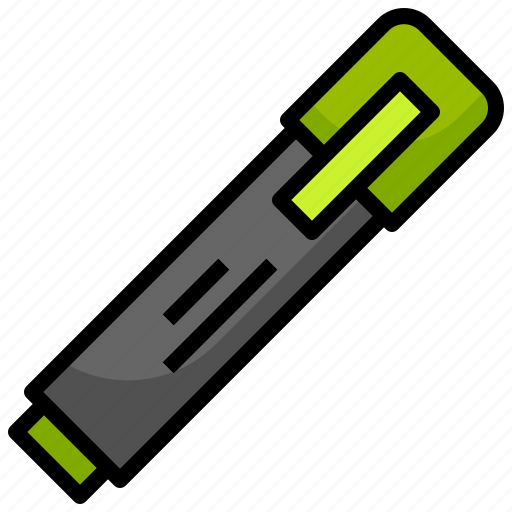 Highlighter, pen, drive, drawing, construction, tools icon - Download on Iconfinder