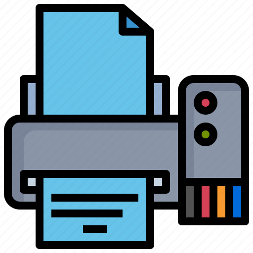 Printer, scanner, paper, technology, office, material icon - Download on Iconfinder