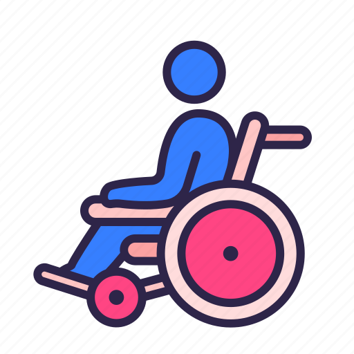 Myofascial, chronic, pain, disorder, wheelchair, fatigue, office syndrome icon - Download on Iconfinder
