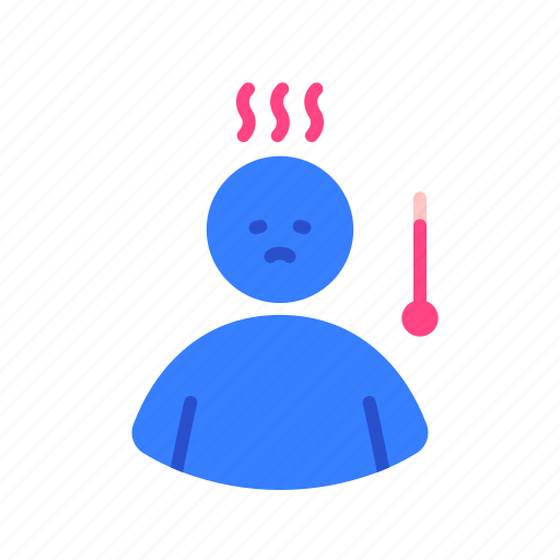 Myofascial, temperature, sick, disorder, fever, disease icon - Download on Iconfinder