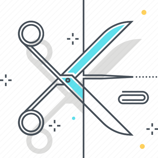 Cutting, paper, paper clip, scissors icon - Download on Iconfinder