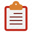 clipboard, document, checklist, business, folder, write, paper, report, task