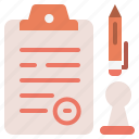 clipboard, document, file, list, pen, report