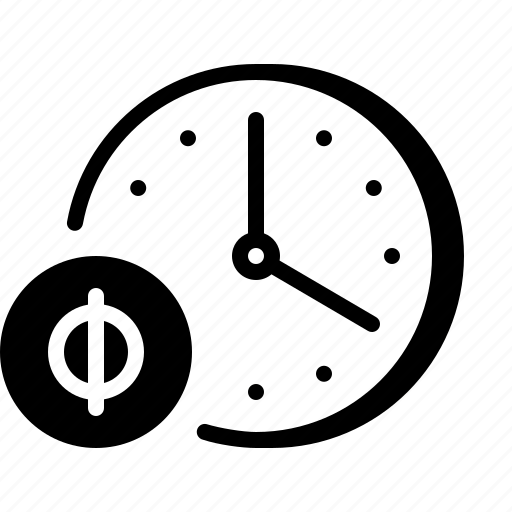 Clock, coin, time is money, rush icon - Download on Iconfinder