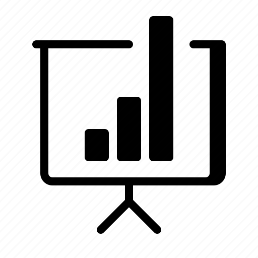 Presentation, stats, annual, quarterly, report, financial icon - Download on Iconfinder