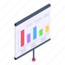 projector screen, business projector, statistical screen, business presentation, business analytics 