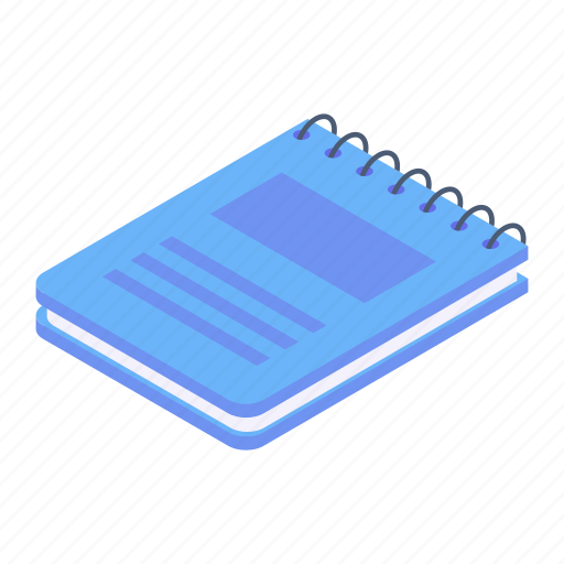 Notebook, textbook, drafting pad, jotter, writing pad icon - Download on Iconfinder