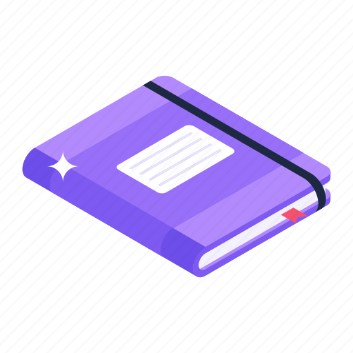 Notebook, textbook, drafting pad, writing pad, diary icon - Download on Iconfinder