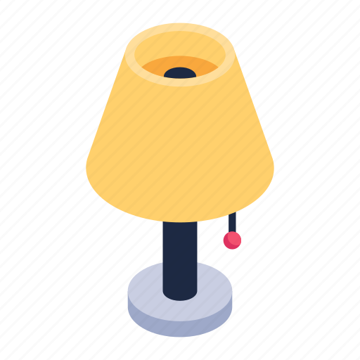 Bedside lamp, table lamp, lamp, office furniture, room interior icon - Download on Iconfinder