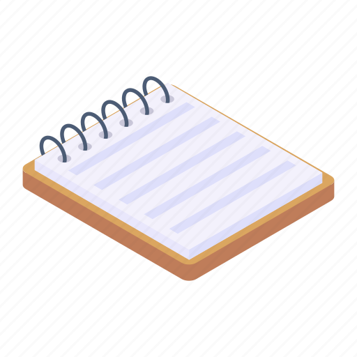 Notebook, textbook, drafting pad, notepad, writing pad icon - Download on Iconfinder