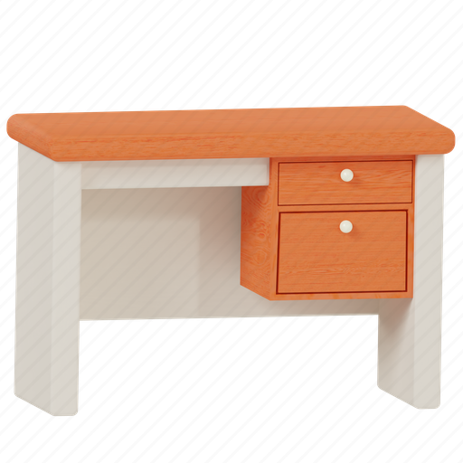 Table, study table, workplace, desk, furniture, study desk, study 3D illustration - Download on Iconfinder