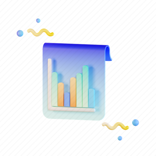 Chart, graph, analytics, statistics, diagram, business, money 3D illustration - Download on Iconfinder