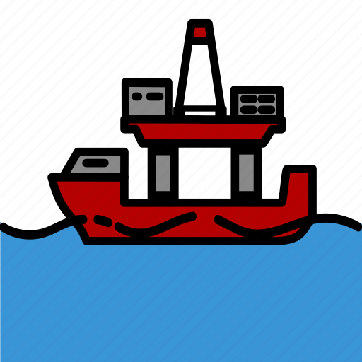 Colour, heavylift, logistics, oil & gas, ship, shipping icon - Download on Iconfinder