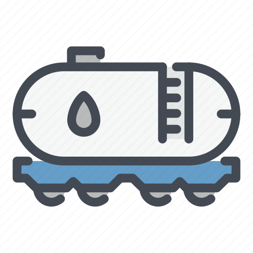 Oil, gas, fuel, train, transportation, delivery icon - Download on Iconfinder