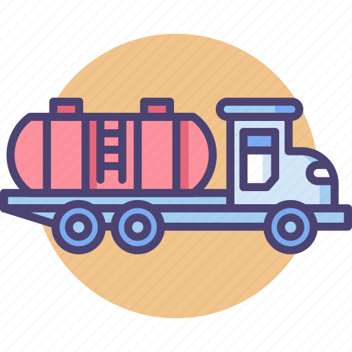 Gasoline, gasoline truck, oil truck, petrol truck, truck icon - Download on Iconfinder