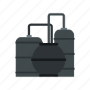 flat icon, fuel, industrial, industry, pipe, production, refinery