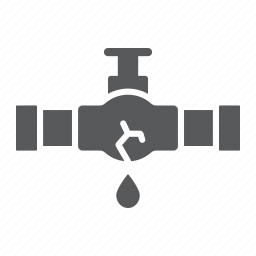 Brust, crack, leak, oil, pipe, plumber, water icon - Download on Iconfinder