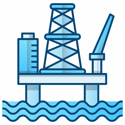 Oil, oil industry, petrol, platform, sea icon - Download on Iconfinder
