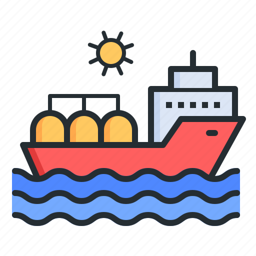 Barge, ship, transportation, oil tanker icon - Download on Iconfinder