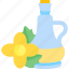 bottle, flower, oils, seed 