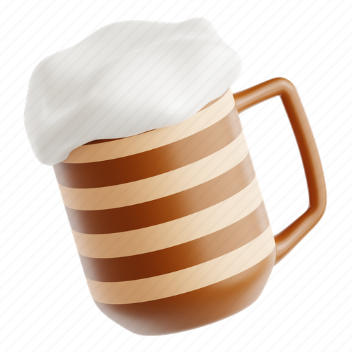 Mug, beer stein, drinkware, oktoberfest, celebration, 3d icon, 3d illustration 3D illustration - Download on Iconfinder
