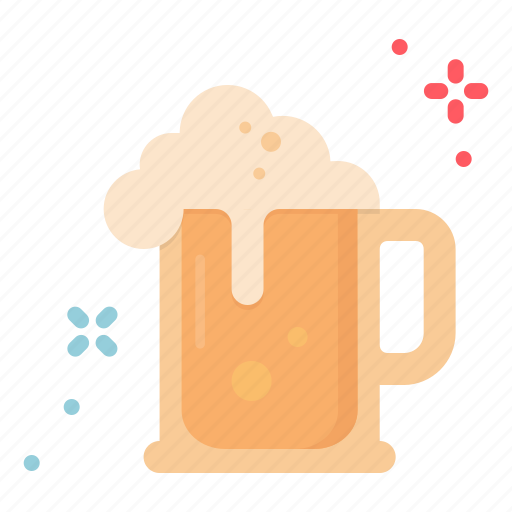 Alcohol, beer, mug, octoberfest, glass, drink, foam icon - Download on Iconfinder