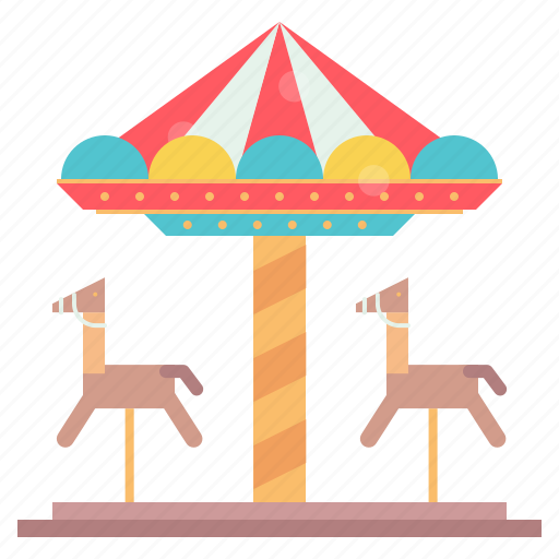 Carnival, carousel, festival, funfair, amusement, park, merry-go-round icon - Download on Iconfinder