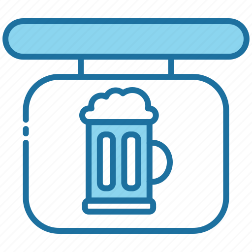 Signboard, beer, alcohol, bar, pub, drink, restaurant icon - Download on Iconfinder