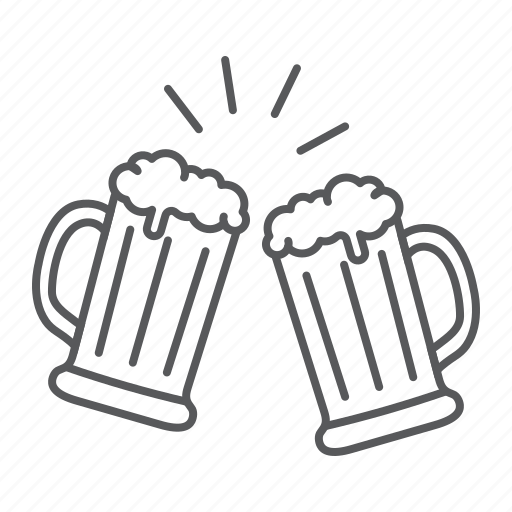 Beer, cheers, drink, alcohol, beverage, toast, mug icon - Download on Iconfinder