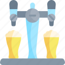 beer, tap, couple, alcohol