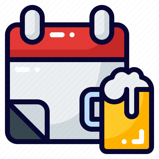 Calendar, time, beer, schedule icon - Download on Iconfinder