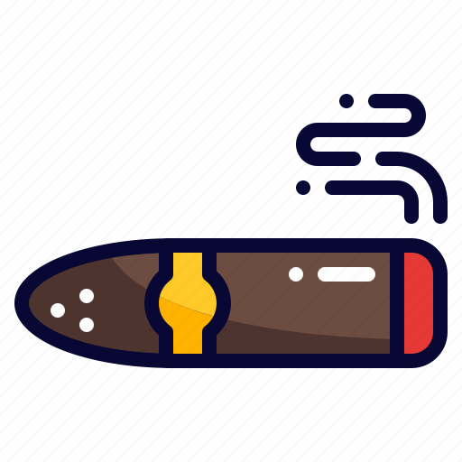 Cigar, smoke, smoking, unhealthy, nicotine icon - Download on Iconfinder