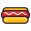 hotdog, fast food, cooking, meal