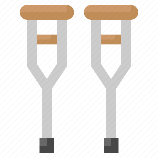 Crutches, orthopedic, injury, hospital, healthcare icon - Download on Iconfinder