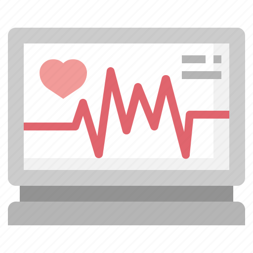 Electrocardiogram, heart, rate, monitor, healthcare, medical, hospitalization icon - Download on Iconfinder