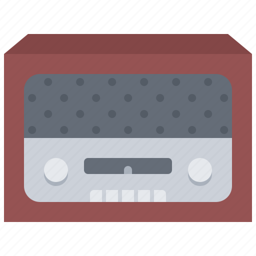 Appliance, device, electronics, music, radio, retro, sanction icon - Download on Iconfinder